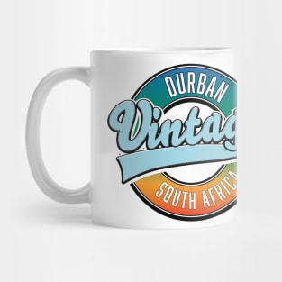 Durban south africa vintage logo Mug